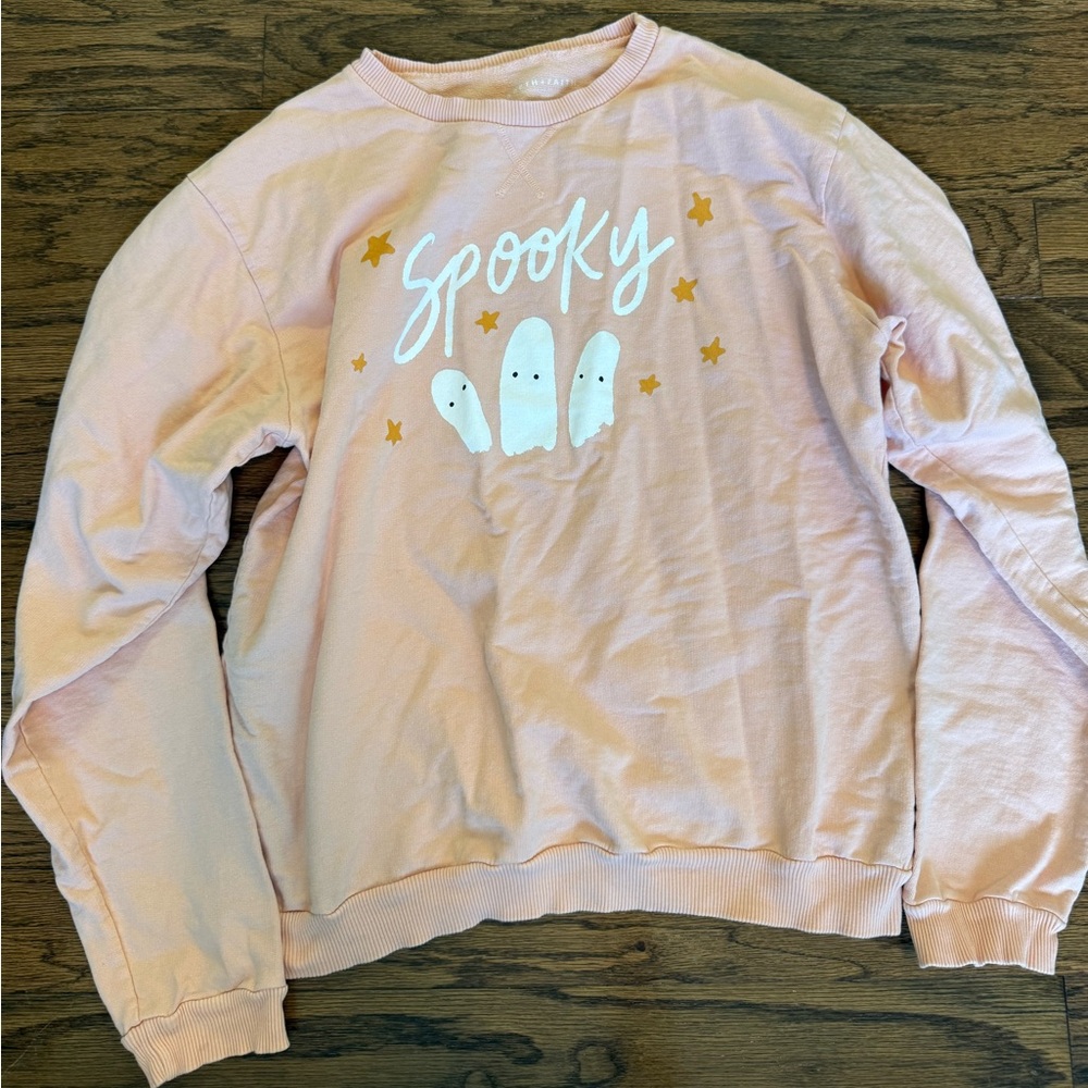 Elisabeth and Faith 'Spooky' Ghost Sweatshirt - Large